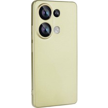 Noktaks Redmi Note 13 4g Uyumlu Kılıf Esnek Soft Premier Silikon Kapak - Gold - T32203