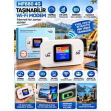 Azurtech MF680 4G, 5G Taşınabilir Wifi Modem Lte Cat6 3000MAH 150MBPS Cep Wi-Fi Router