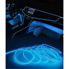 Odea Tr Trendlıfeoto Araç Içi Torpido Şerit Ledi Buz Bavi Ip Neon LED 2 Metre Ice Blue