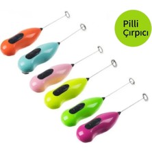 Hibana Pilli Mini Mixer Kahve Süt Köpürtücü Karıştırıcı Çıprıcı Cappuccino Mixer