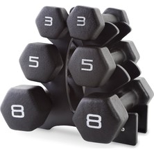 Odea Tr Barbell Neopren Dambıl Seti ile Çatı 32 Lb/medium