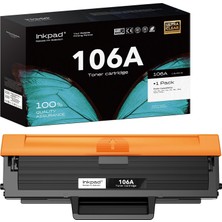 Odea Tr Toner Kartuşu W1106A 106A Hp W1106A 106A ile Uyumlu Hp Laser Mfp 135WG 137FWG 137FNW 135W 135A 135R Lazer 107W 107W 107A 107R Için (1 Siyah, Xl)