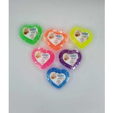 Odea Tr Kalp Kutulu 6'li 6 Renk Slime 135 gr x 6 Hazır Slıme Çok Renkli