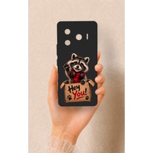 Vip Case Tecno Camon 30 Pro 5g Uyumlu Sevimli Rakun Desenli Silikon Kılıf