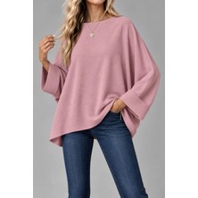 Defy Moda Oversize Yarasa Kol Bluz