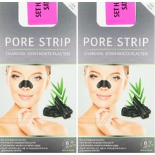 Odea Tr Charcoal Pore Strip Kömürlü Siyah Nokta Plasteri (6 x 6 Adet) (2 Paketi)