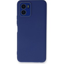 Efnaz Style Vivo Y15S Kılıf Lansman Glass Kapak - Sky Blue