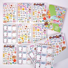 Odea Tr Sticker Set - Kızlar, Gençler ve Yetişkinler Için 400 Adet Çıkartma Seti - Scrapbook Sticker Kitabı - Laptop, Günlük, Ajanda ve Planner Için Bullet Journal Sticker Koleksiyonu