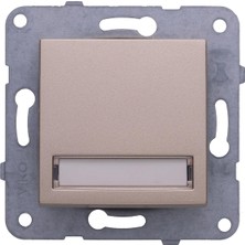 Odea Tr Ayrex Bronz Işıklı Etiketli Zil 24V Çabuk Bağlantı Vakumlu Paket
