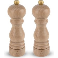 Odea Ahşap Tuz ve Karabiber Değirmeni, Doğal Renk ve 5,7 x 5,7 x 18 cm Boyut