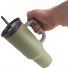 Odea 1200 ml Pipetli Çelik Termos, Yeşil ve Beyaz Renk Seçenekleri