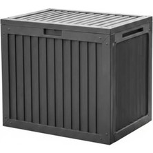 Odea 130 Lt Kapasiteye Sahip Kilitli Organizer Bahçe Sandığı, Gri Renk