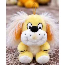 Toys Sevimli Sarı Köpek Peluş Oyuncak Uzun Tüylü Kulaklı Mini Peluş 15 cm