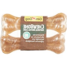 Odea 14 cm Doğal Ham Sığır Derisi Köpek Ödül Kemikleri, 2 Adet