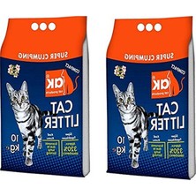 Odea Doğal Bebek Pudralı Kedi Kumu, 10 kg x 2
