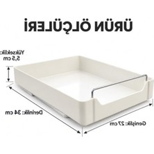 Odea Raylı Organizer Çekmece, Dolap Içi Düzenleyici 34 x 27 cm