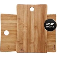 Odea 2'li Bambu Kesme Tahtası, 30/35 cm Ölçülerinde