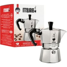 Odea Ocak Üstü Espresso Pişirici, 2 Kişilik Kapasite ve Gümüş Renk