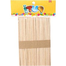 Odea Vıva Puti Ahşap Büyük Dil Çubuğu Abeslang Natural 50'li Paket