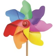 Odea Rüzgar Gülü - Gökkuşağı Renkleri, 20 cm Bahçe Dekoru