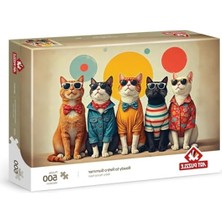 Odea Retro Yazına Hazır Puzzle - 500 Parça, Eğlenceli Aktivite
