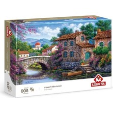 Odea Art Puzzle Çiçekli Kanal 500 Parça Puzzle