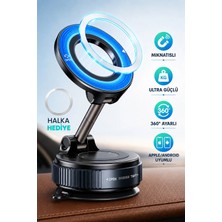 Techaks K007 Her Yüzeyle Uyumlu Silikon Zeminli 360 Derece Dönebilen Telefon Tutucu
