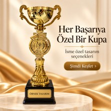 Lion Tasarım Dünyası Kişiye Özel Kupa - Turnuva Kupası - Ödül Kupası - Isime Özel Kupa - Logolu Kupa- 35 cm Şampiyonluk Kupası ( Kişiye Özel Hediye, Doğum Günü Hediyesi)