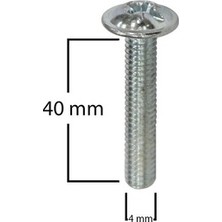 Reis Kulp Uzun Kulp Vidası M4X40 Çekmeceler Çift Kat Mdf Dolap Kapakları Için 20 Adet