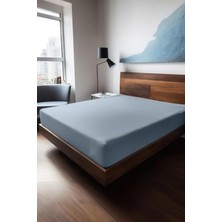 Odea Mavi Ranforce Fited Çarşaf, 180X200 cm