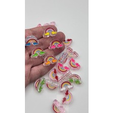 Gordon Aksesuar Gökkuşağı Boncuk Mix 25ADET Takı Çanta Boncuğu