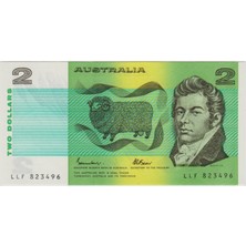 Banknoting Avustralya 2 Dolar 1985 Çil.