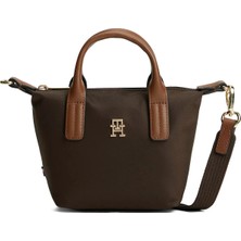 Tommy Hilfiger Kahverengi Kadın Çapraz Çanta Popette Mıcro Tote
