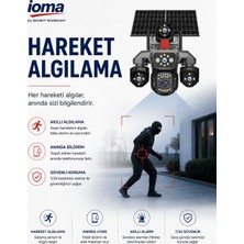 Ioma 4 Kameralı, 1 Hareketli, 4g Sim Kartlı (Yıllık 240GB Internet) ve 64GB Sd Kart Dahil