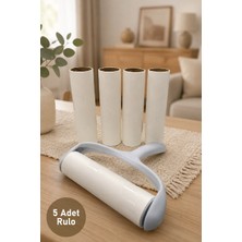 Renkliürün Tüy ve Toz Toplama Rulosu – 1 Sap + 5 Yedek Rulo, 16 cm 671-3