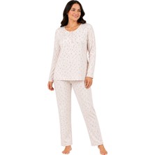 Confeo C841-025 Kadın Patlı Uzunkol Pijama Takım