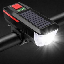 Odea LED Güneş Enerjili Bisiklet Ön Lambası Yüksek Parlaklık
