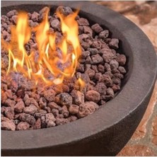 Odea Mangal Taşı 10 kg 2-4 cm Iri Pomza Taşları Kırmızı Pomza Lav Taşı Gazlı Mangal Taş