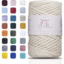 Odea Tek Telli Pamuk Ipi, 3 mm x 100 Metre ile Makrome Sanatı Için
