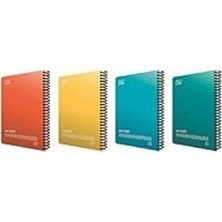Odea A4 Boyutunda 80 Yaprak Çizgisiz Defter, 4'lü Set