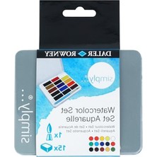 Odea Simply D134500015 Sulu Boya, Metal, Sınıflandırılmış, 15'li Set