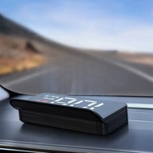 Odea M3 Hud Obd2 Head-Up Display Dijital Hız Göstergesi E-Obd ve Gps Destekli Obd Arayüzlü - Alarmlı Ön Cam Ekran Projektör, Sıyah