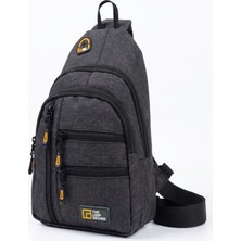 Loop Goldline AVM  Unisex Çok Bölmeli Çapraz Ayarlanabilir Askılı Göğüs Omuz Çantası