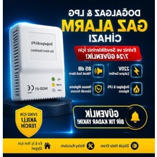 Odea 220V 85DB Hassas Gaz Kaçağı Dedektörü Doğalgaz ve Lpg Alarm Cihazı