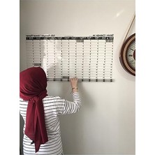Odea Akıllı Kağıt Yazı Tahtası, 100X100 cm Yıllık Planlayıcı Takvim