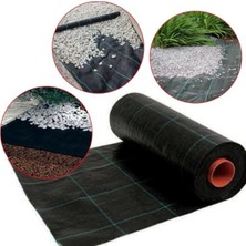 Odea Siyah Sulzer Kumaş Sera Taban Örtüsü, 1.5X20 M Boyut