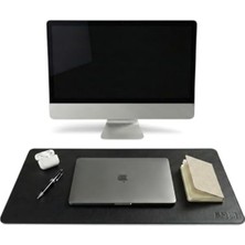 Odea 40X90 cm El Yapımı Deri Masa Pad, Kaymaz