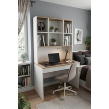Odea Ergonomik Tasarımlı Genç Odası Çalışma Masası ve Kitaplık Seti