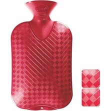 Odea 2,0 L Sıcak Su Şişesi, Düz Tasarım ve Cranberry Renk
