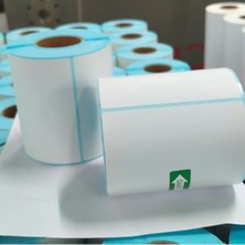 Odea 100X100 mm Yapışkanlı Termal Etiket, Suya Dayanıklı Barkod